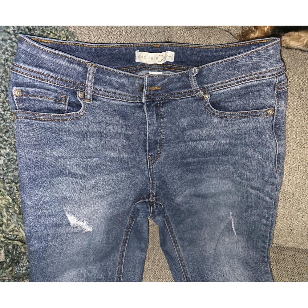 Est. 1946 Denim Women's Cotton Stretch Distressed Jeans Blue Sz 6 - Picture 7 of 11